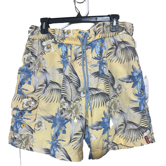 Tommy Bahama Relax Swim trunks Board Shorts Size L hawaiian nylon mesh lined - Picture 1 of 7